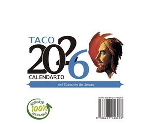 TACO CALENDARIO DEL CORAZÓN DE JESÚS NOTAS CON SOPORTE 2026 | 9788427149830 | GRUPO DE COMUNICACIÓN LOYOLA