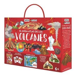 MEGA ATLAS DE LOS VOLCANES (LIBRO + PUZLE + 40 TARGETAS + MODELO 3D) | 9788410443532