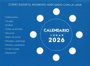 CALENDARIO LUNAR 2026 | 9788409758739 | LÓPEZ DE HARO ARGÜELLES, SERGIO