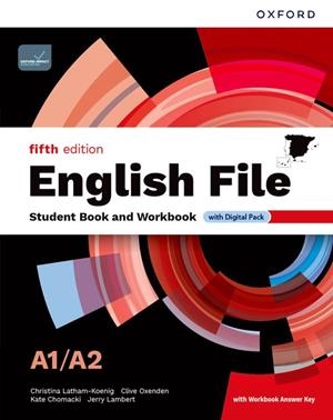 ENGLISH FILE A1;A2 STUDENT AND WORKBOOK WITH KEY FIFTH EDITION 5A ED. | 9780194148030