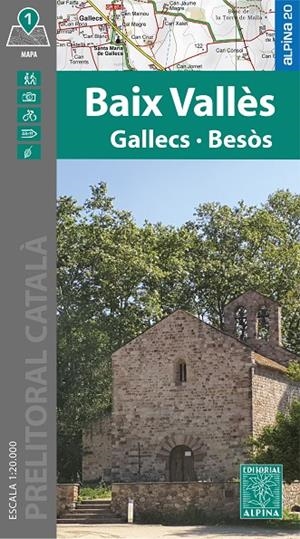 BAIX VALLÈS : MAPA-GUIA [2025] | 9788470111884