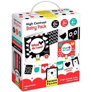 HIGH CONTRAST BABY PACK BANANA PANDA | 9788365773760