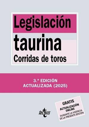 LEGISLACIÓN TAURINA | 9788430993710 | EDITORIAL TECNOS