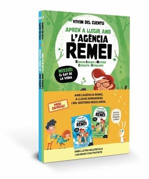 APRÈN A LLEGIR AMB L'AGÈNCIA REMEI : PACK AMB ELS LLIBRES 1 I 2 | 9788427252608 | VIVIM DEL CUENTU