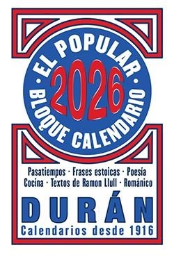 BLOQUE CALENDARIO DURÁN 2026 | 9788412745573