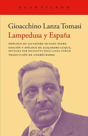 LAMPEDUSA Y ESPAÑA | 9788419958891 | LANZA TOMASI, GIOACCHINO