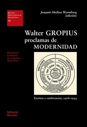 WALTER GROPIUS. PROCLAMAS DE MODERNIDAD | 9788429121308 | MEDINA WARMBURG, JOAQUÍN