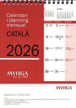 CALENDARI SOBRETAULA CAT 15X20 | 8423647169831