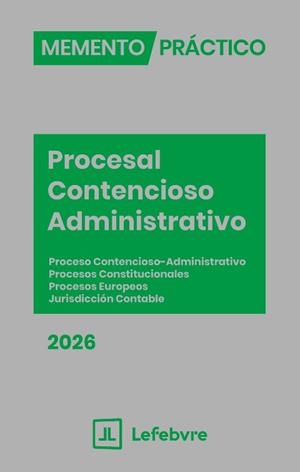 MEMENTO PRACTICO PROCESAL CONTENCIOSO ADMINISTRATIVO 2026 | 9791387732615 | LEFEBVRE