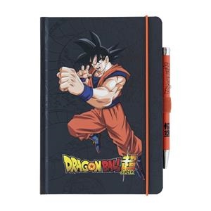CUADERNO PREMIUM A5 CON BOLIGRAFO PROYECTOR DRAGON BALL SUPER GOKU | 8435497280154