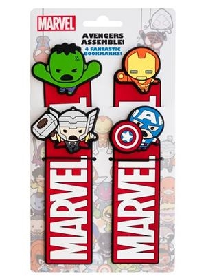 SET DE 4 MARCAPAGINAS MARVEL LOS VENGADORES | 8435497297848