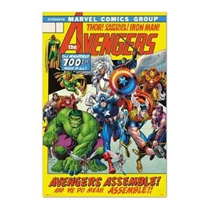 POSTER MARVEL AVENGERS 100TH ISSUE | 8435497277567