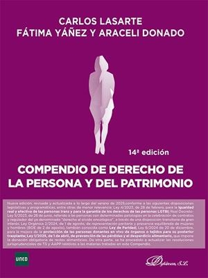 COMPENDIO DE DERECHO DE LA PERSONA Y DEL PATRIMONIO | 9791370065799 | LASARTE ALVAREZ, CARLOS / YAÑEZ VIVERO, FATIMA