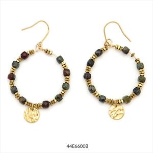 ARRECADES ZOE AROS DAURAT MARRONS | 44E6600B