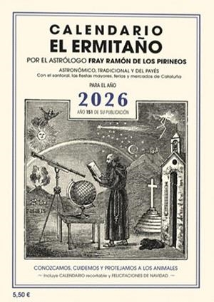 CALENDARIO EL ERMITAÑO 2026 | 9788412798593 | DE LOS PIRINEOS, FRAY RAMÓN