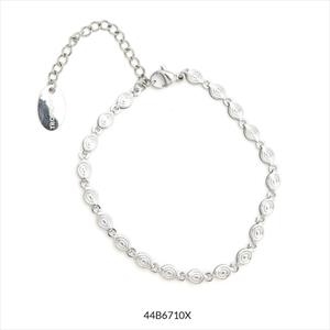 PULSERA GLASS PLATEJADA INOX | 44B6710X
