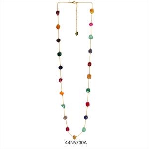 COLLAR CORA DAURAT INOX PEDRES COLORS | 44n6730a