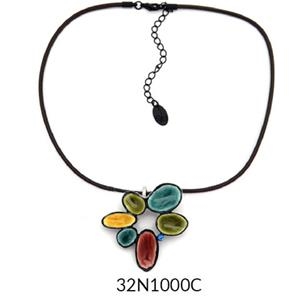 COLLAR BLACK MULTI 32 ESMALTAT FLOR | 32n1000c