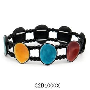 PULSERA BLACK MULTI 32 ESMALTADA | 32b1000x