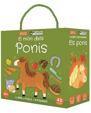 Q-BOX EL MÓN DELS PONIS (PUZZLE 40 PECES + LLIBRE + FIGUERETES) | 9788410443846 | GAULE, M.