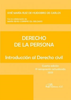 DERECHO DE LA PERSONA | 9788410705951 | RUIZ DE HUIDOBRO DE CARLOS, JOSE MARIA