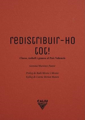 REDISTRIBUIR-HO TOT! | 9791399012835 | MARTÍNEZ PASTOR, GEMMA