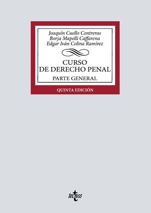 CURSO DE DERECHO PENAL | 9788430992782 | CUELLO CONTRERAS, JOAQUIN / MAPELLI CAFFARENA, BORJA