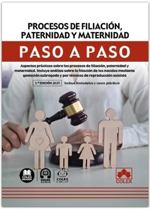 PROCESOS DE FILIACION PATERNIDAD Y MATERNIDAD PASO A PASO | 9791370111748 | IBERLEY, DEPARTAMENTO DE DOCUMENTACIÓN