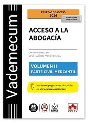 VADEMECUM ACCESO ABOGACIA II : CIVIL Y MERCANTIL | 9791370114510 | IBERLEY, DEPARTAMENTO DE DOCUMENTACIÓN