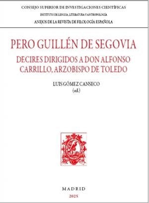 PERO GUILLEN DE SEGOVIA | 9788400115180 | GOMEZ CANSECO, LUIS