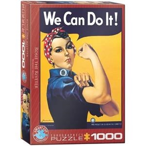 PUZZLE EUROGRAPHICS ROSIE THE RIVETER 1000 PIEZAS | 628136612920