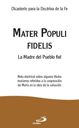 MATER POPULIS FIDELIS | 9788428574761 | LEÓN XIV, PAPA