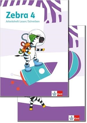 ZEBRA 4. SCHULJAHR ARBEITSHEFT LESEN/SCHREIBEN / ARBEITSHEFT SPRACHE, 2 BDE.. | 9783122709815