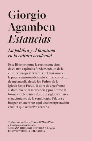 ESTANCIAS | 9786316615497 | AGAMBEN, GIORGIO