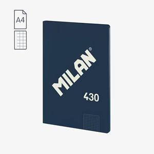 LLIBRETA A4 48F QUADRICULA MILAN BLAVA | 8411574106241
