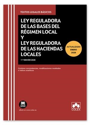 CÓDIGO DE BASES DE RÉGIMEN LOCAL Y DE HACIENDAS LOCALES | 9791370115760 | EDITORIAL COLEX, S.L.