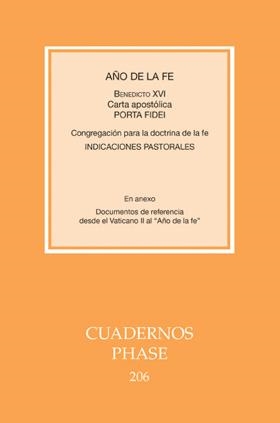 AÑO DE LA FE. CARTA APOSTÓLICA "PORTA FIDEI" | 9788498055412 | BENEDICTO  XVI