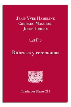 RÚBRICAS Y CEREMONIAS | 9788498056488 | HAMELINE, JEAN-YVES / MAGGIONI, CORRADO / URDEIX, JOSEP