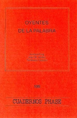 OYENTES DE LA PALABRA | 9788474676327 | PUIG, A. / VERNET MATEU, JOAN MARIA / FEDERICI, T.
