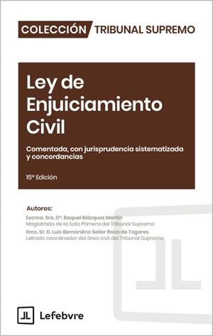 LEY DE ENJUICIAMIENTO CIVIL COMENTADA CON JURISPRUDENCIA | 9791387925024 | LEFEBVRE-EL DERECHO