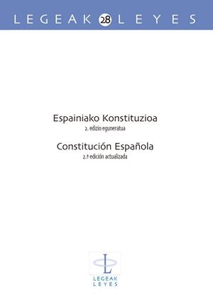 ESPAINIAKO KONSTITUZIOA - CONSTITUCIÓN ESPAÑOLA | 9788413196817