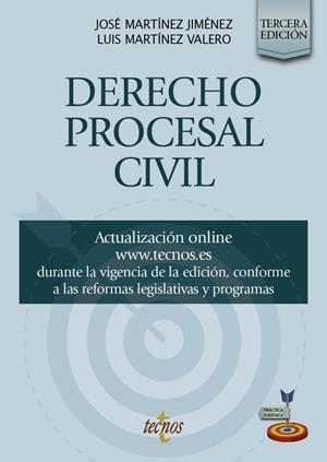 DERECHO PROCESAL CIVIL | 9788430994151 | MARTÍNEZ JIMÉNEZ, JOSÉ / MARTÍNEZ VALERO, LUIS