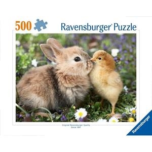 PUZZLE 500 PIEZAS PUPPIES COLLECTION CONEJITO Y POLLITO | 4005555019008
