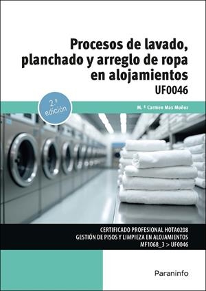 PROCESOS DE LAVADO, PLANCHADO Y ARREGLO DE ROPA EN ALOJAMIENTOS | 9788428372312 | MAS MUNOZ, MARIA CARMEN