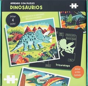 APRENDE CON PUZLES. DINOSAURIOS | 9788410849150 | SUSAETA EDICIONES