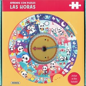 APRENDE CON PUZLES. LAS HORAS CON EL PANDA | 9788410849181 | SUSAETA EDICIONES