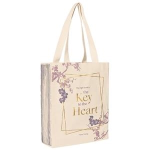 BOSSA COMPRA TOTE BAG LILA FLORS I LLIBRE | 4033477835994