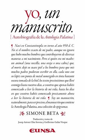 YO UN MANUSCRITO | 9788431341077 | BETA, SIMONE