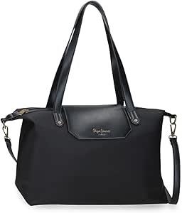 BOLSO TOTE LEIRE NEGRE PEPE JEANS | 8447444008735