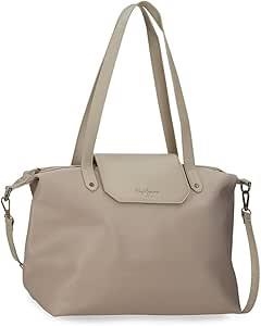 BOLSO TOTE LEIRE TAUPE PEPE JEANS | 8447444008742